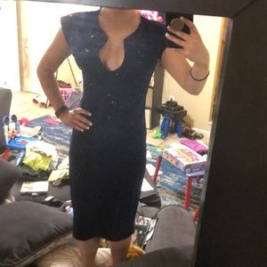Office Navy Blue Dress